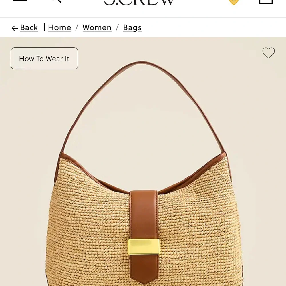 J. Crew Tan and Brown Textured Shoulder Bag - Picture 5 of 8